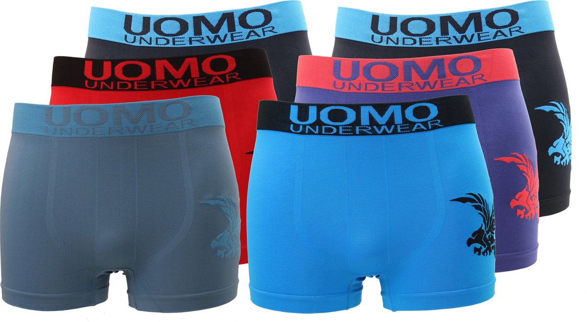 Uomo - Naadloze Boxershorts - Phoenix - 6 Pack - Maat M/L