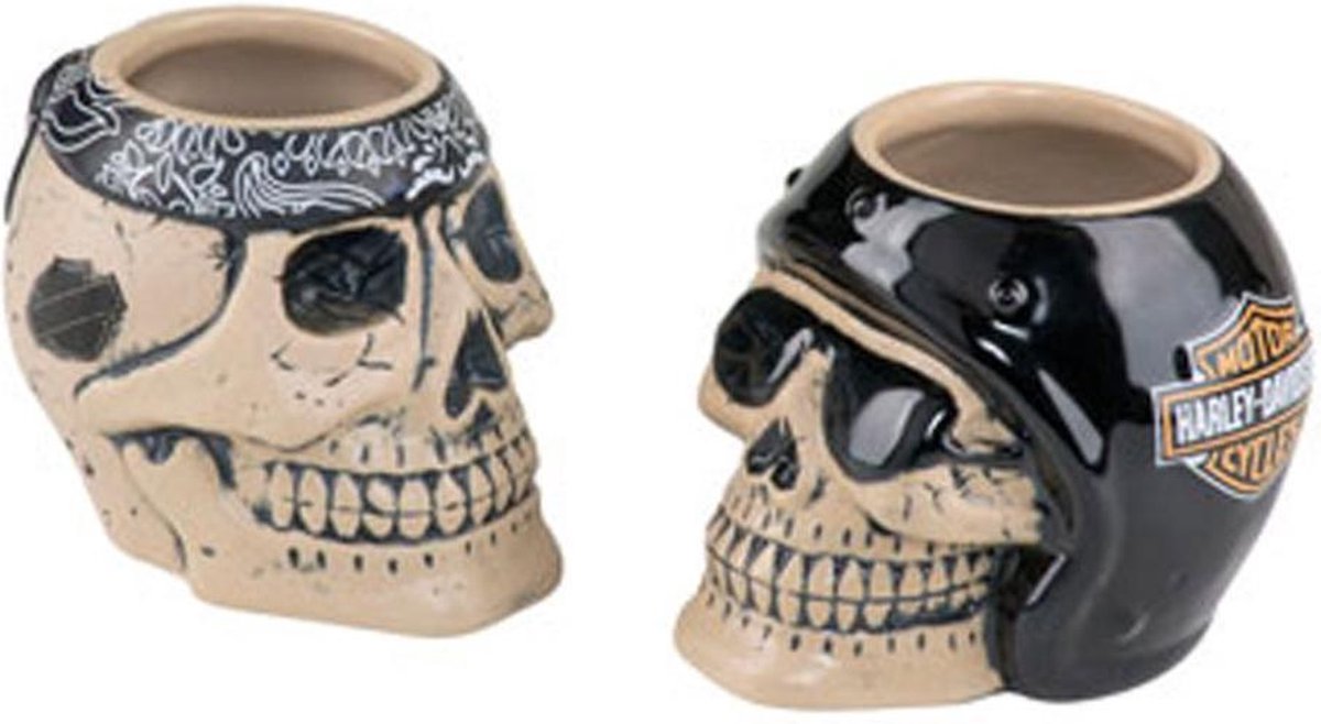 Harley-Davidson Skull Rider Shot Glaasjes Set