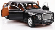 Rolls Royce Zwart - Auto Speelgoed - Metalen Auto - Geluid En Licht - Trek speelgoed -  Auto - 22CM - Cadeau - Modelauto 1:24