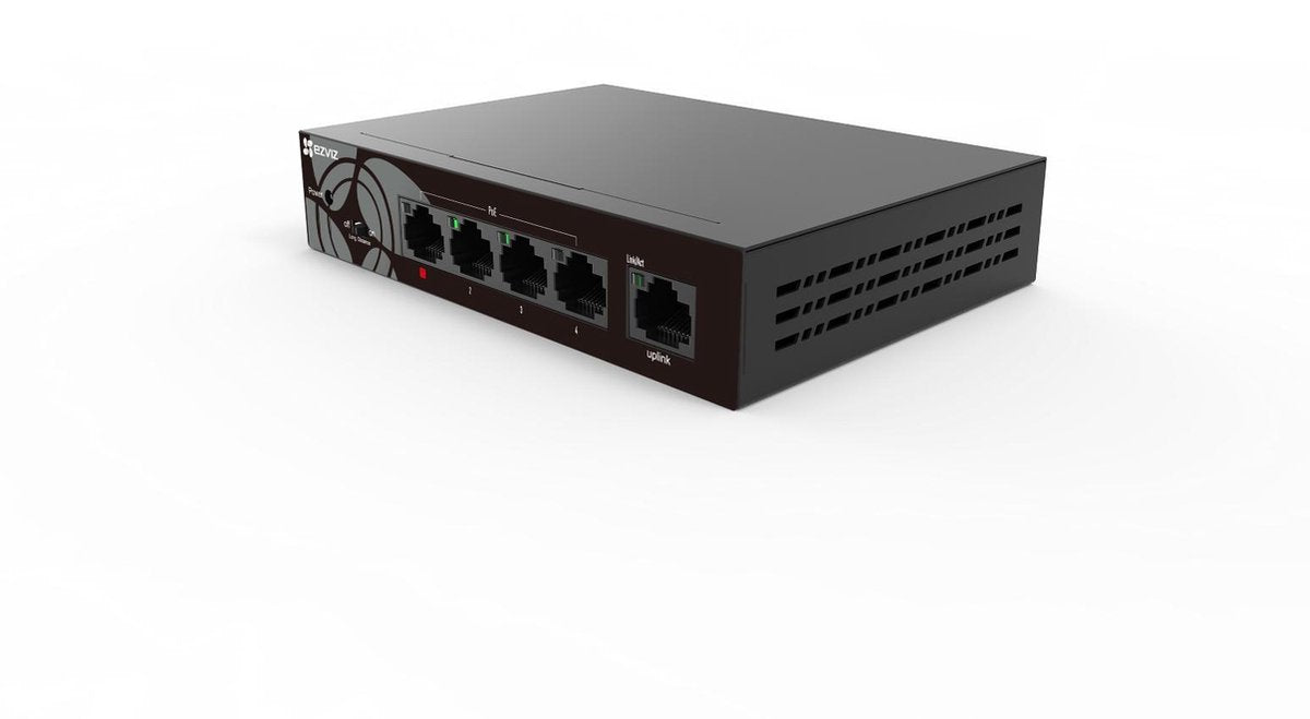 EZVIZ W6 Gigabit Ethernet (10/100/1000) Power over Ethernet (PoE) Zwart