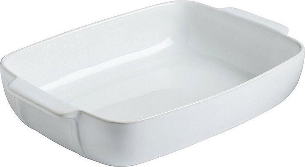 Pyrex Signature Ovenschaal Rechthoek - Keramiek - 35x25 cm - Wit