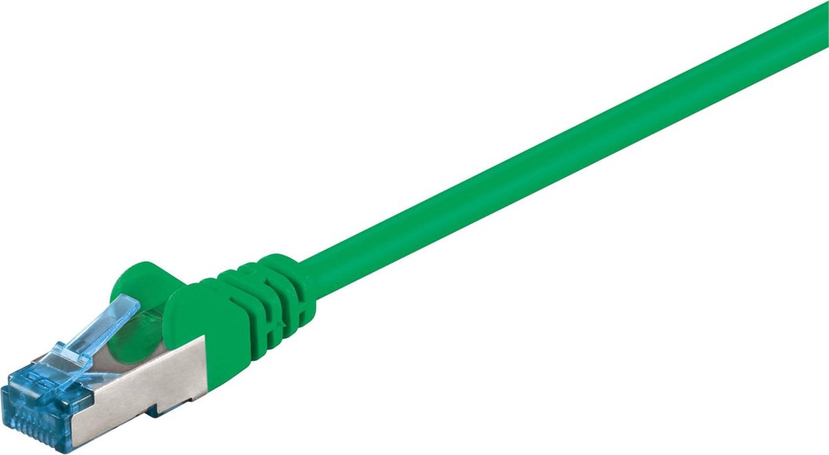 Goobay - S/FTP netwerkkabel CAT6a - Groen - 15 meter