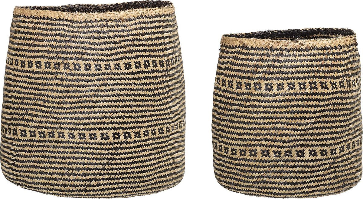 Bloomingville - Mand - Zeegras - Naturel - 38xH38/47xH44 cm