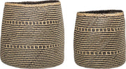 Bloomingville - Mand - Zeegras - Naturel - 38xH38/47xH44 cm