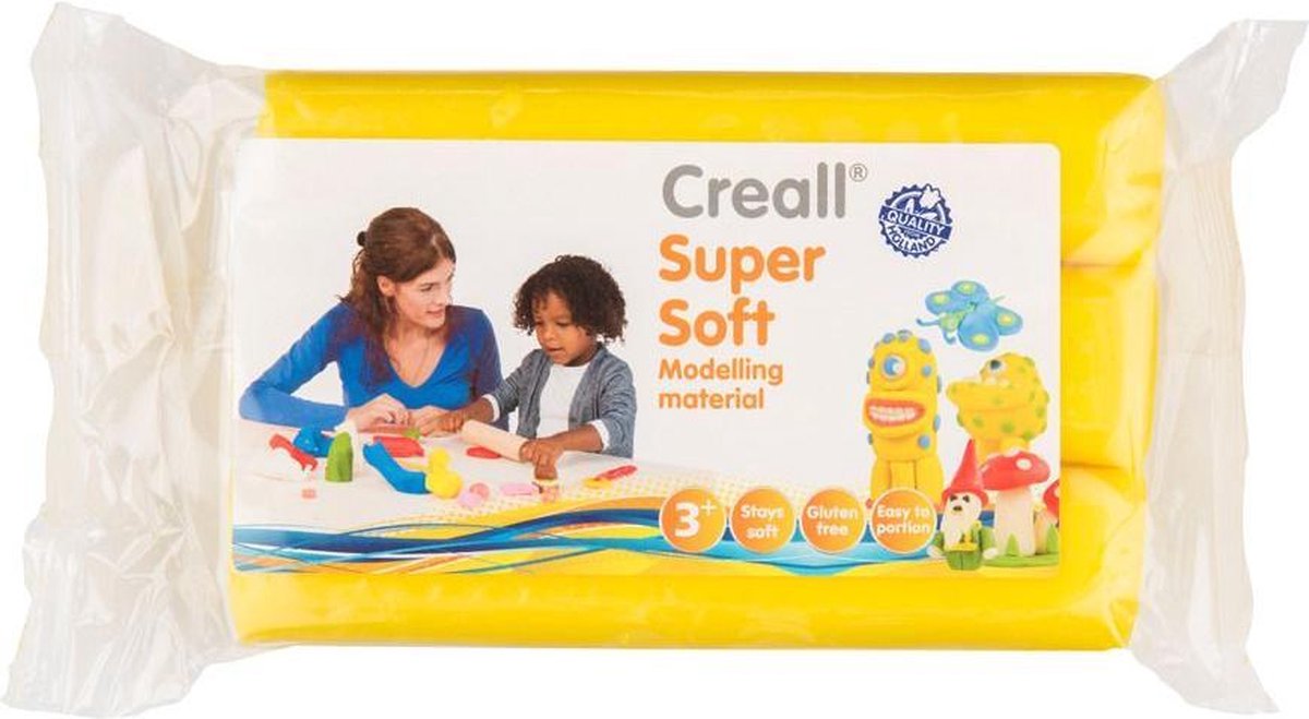 Creall - Boetseerklei Supersoft - Geel - 500 gram