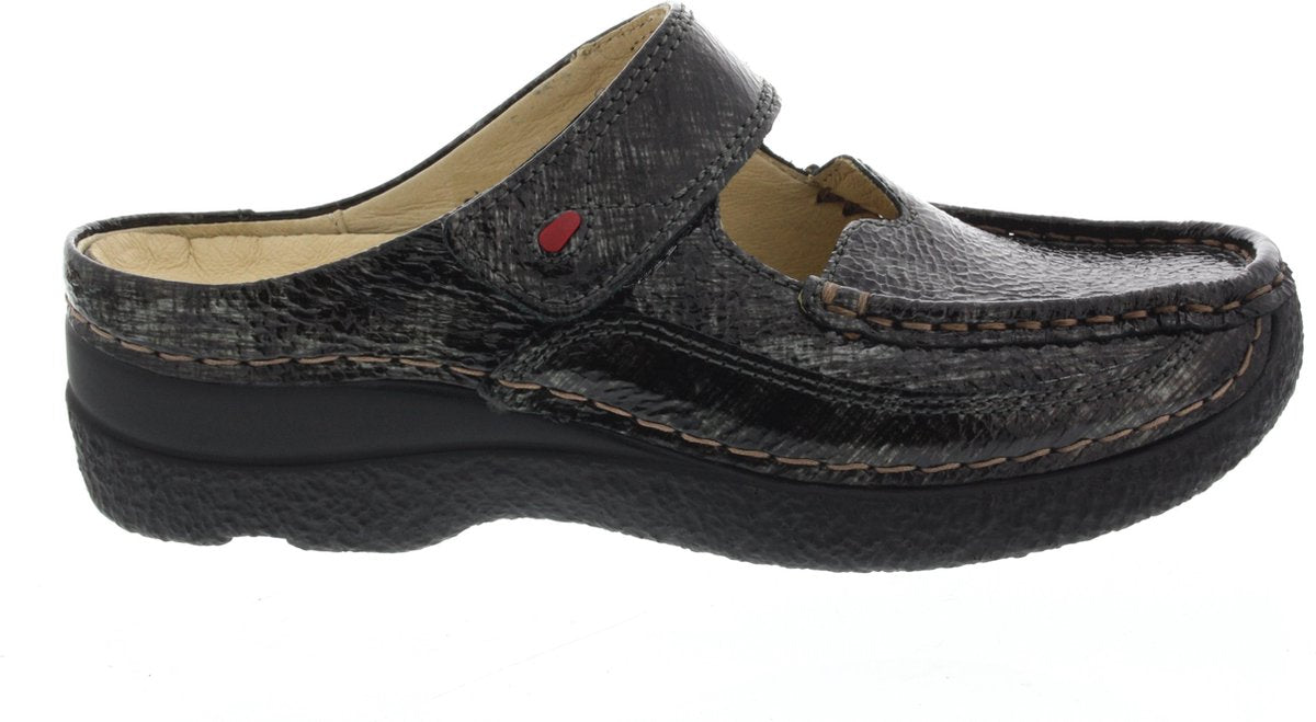 Dames Slippers Wolky 0622765-210 Roll Slipper Anthe Antraciet - Maat 41