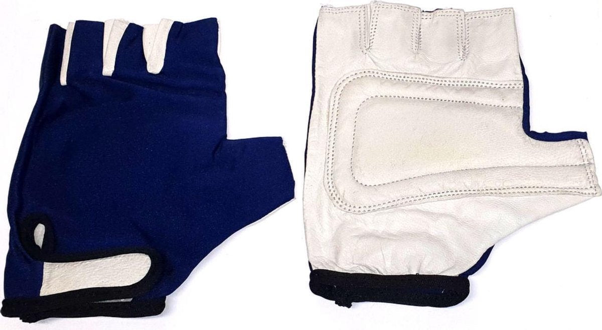 Hzb Fietshandschoenen Sky Comfort Lycra Blauw/wit Maat L