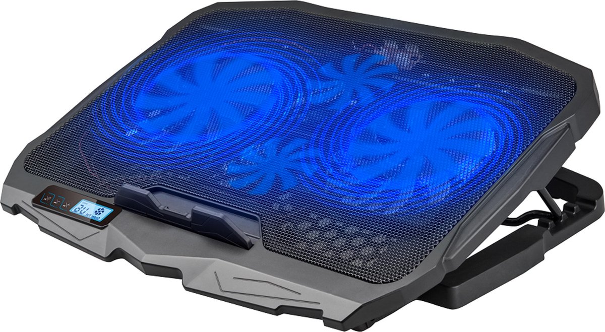 Greenure laptop koeler - cooling pad - cooler - laptophouder - standaard - tot 17 inch - verstelbaar