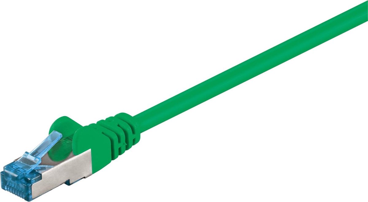 Goobay - S/FTP netwerkkabel CAT6a - Groen - 0