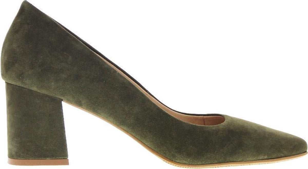 Tango | Brenda 1-c khaki nubuck pump - covered heel/sole | Maat: 38