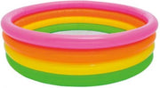 Zwembad intex | 4 ringen |168 cm | Regenboog kleuren