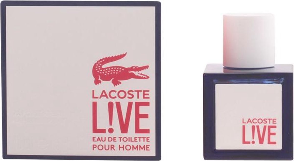 MULTI BUNDEL 2 stuks LACOSTE LIVE POUR HOMME Eau de Toilette Spray 40 ml
