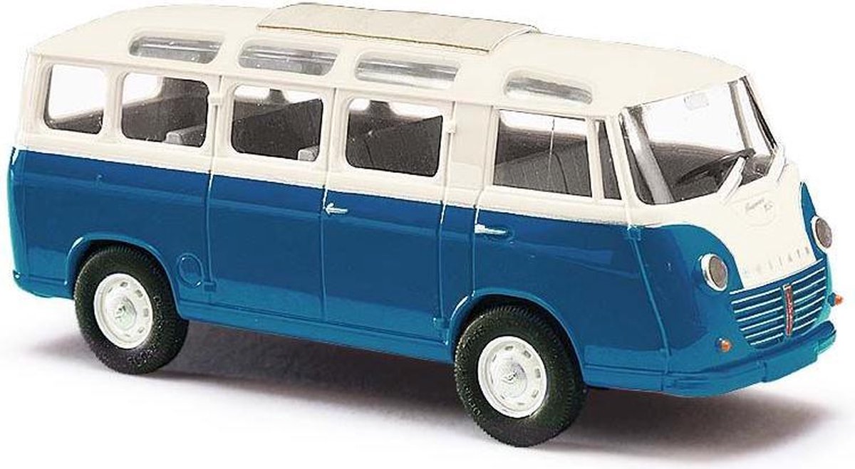 Busch - Goliath Luxusbus Blau/creme (Ba94151) - modelbouwsets