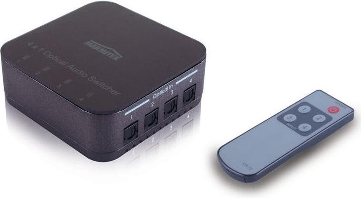 Marmitek Connect TS41 digitale optische Toslink audio schakelaar 4 in - 1 uit
