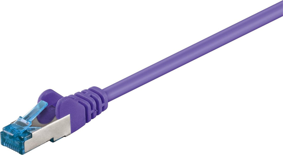 Goobay - S/FTP netwerkkabel CAT6a - Paars - 0