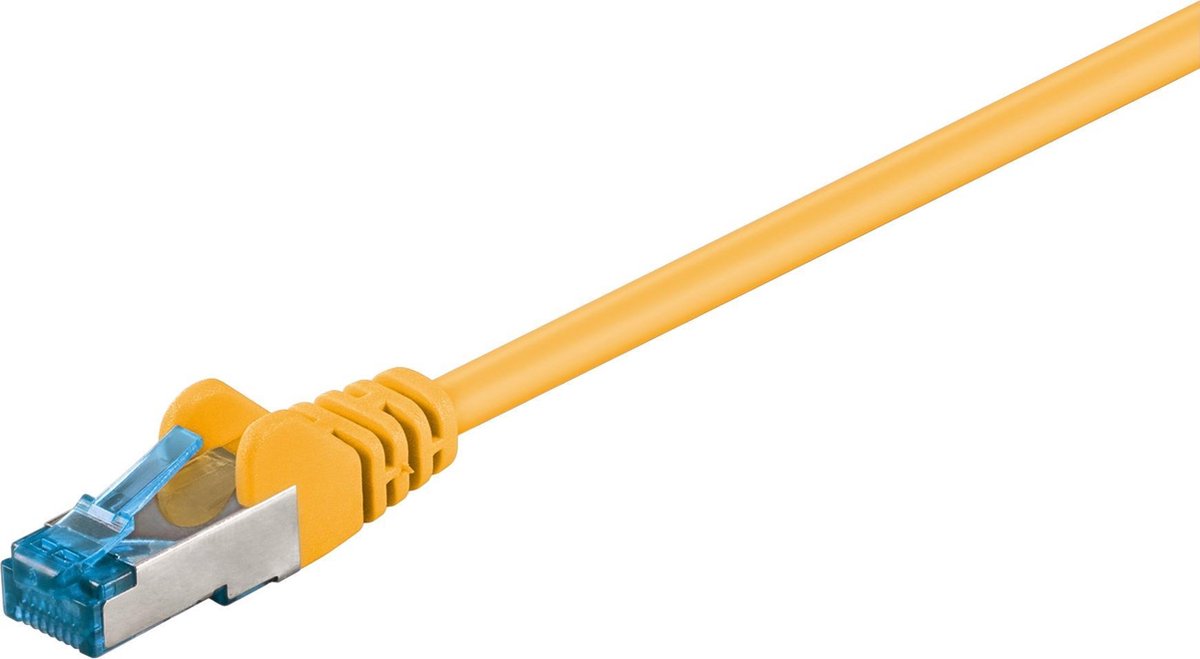 Goobay - S/FTP netwerkkabel CAT6a - Geel - 15 meter