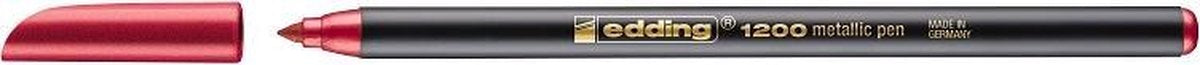 Edding 1200 Metallic Viltstift Rood-Metallic
