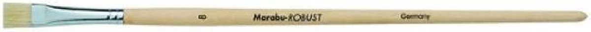 Penseel Robust witte platte borstel - Taille 8