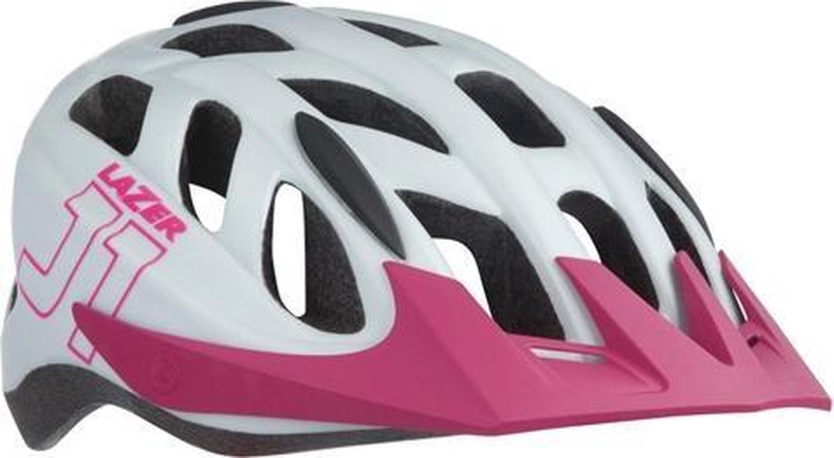 Lazer Kinderhelm J1 Junior Insect 52-56 Cm Wit/roze