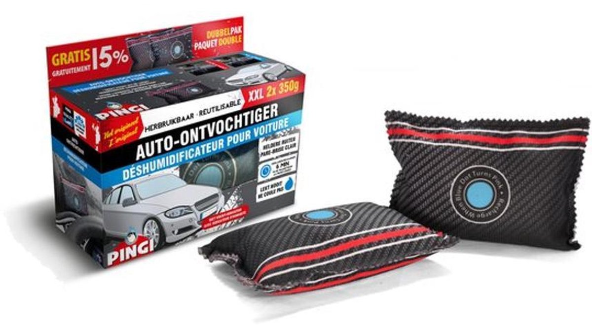 Pingi Auto-Ontvochtiger - 2 stuks - 2x 350 gram