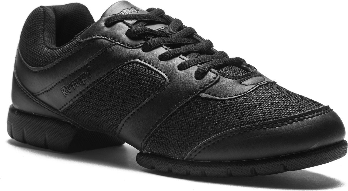 Rumpf Dans-Sneaker 1550 Limbo Dans Sportschoen Sneaker Hip Lindy Hop Trainingsschoenen - zwart