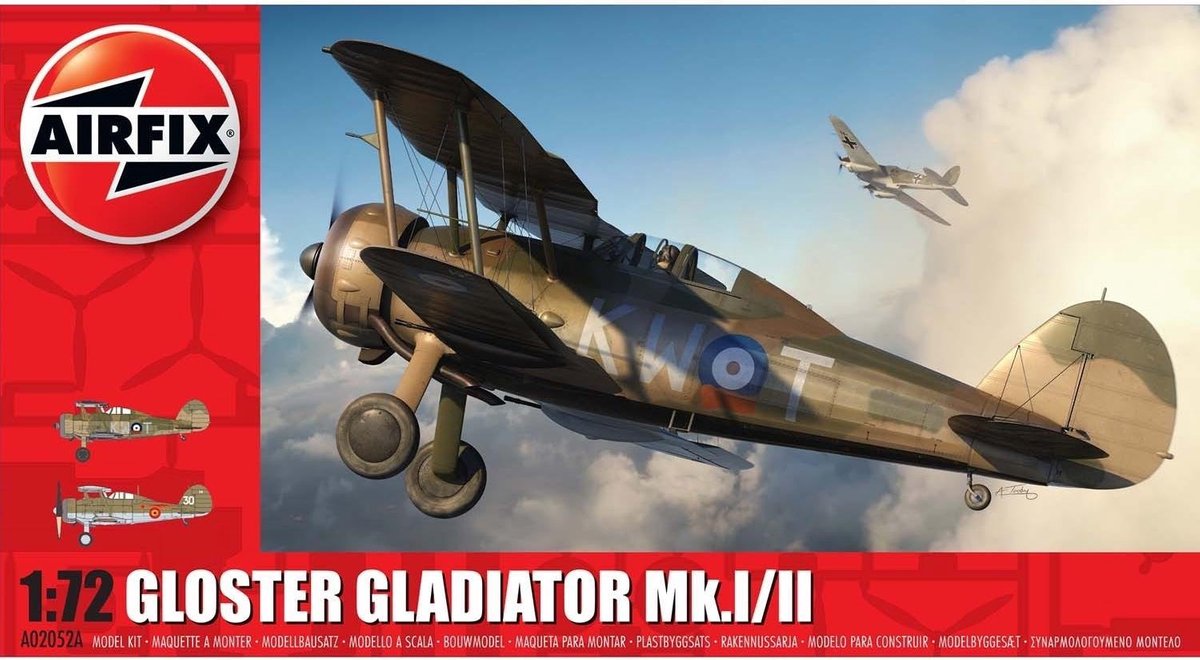 Airfix - Gloster Gladiator Mk.i/mk.ii (6/19) * (Af02052a)