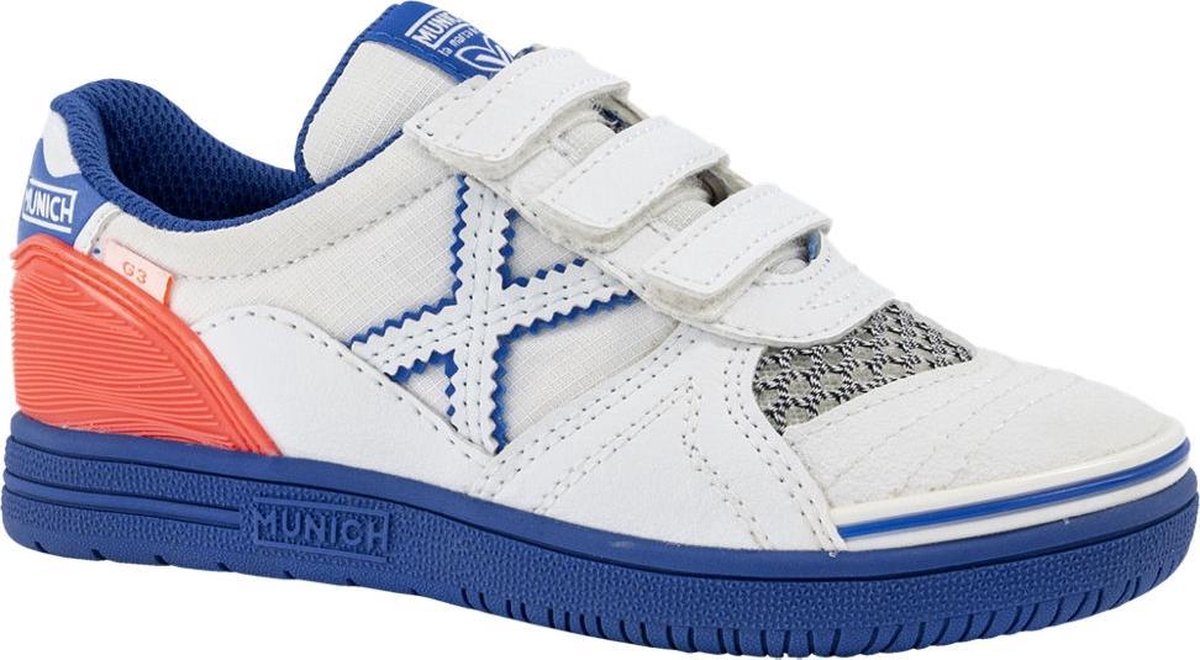 Munich Kinderen Witte sneaker klittenband - Maat 34