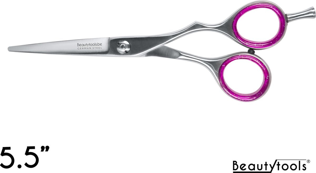 BeautyTools GOLD LINE Kappersschaar / Knipschaar Rechtshandig - Silver SliceCut (5.5 Inch) - (RS-1505)