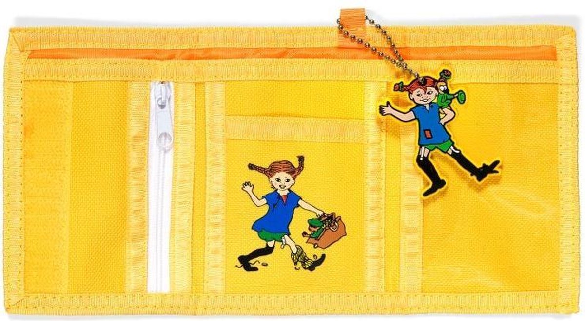 Micki Pippi Langkous portemonnee (geel)