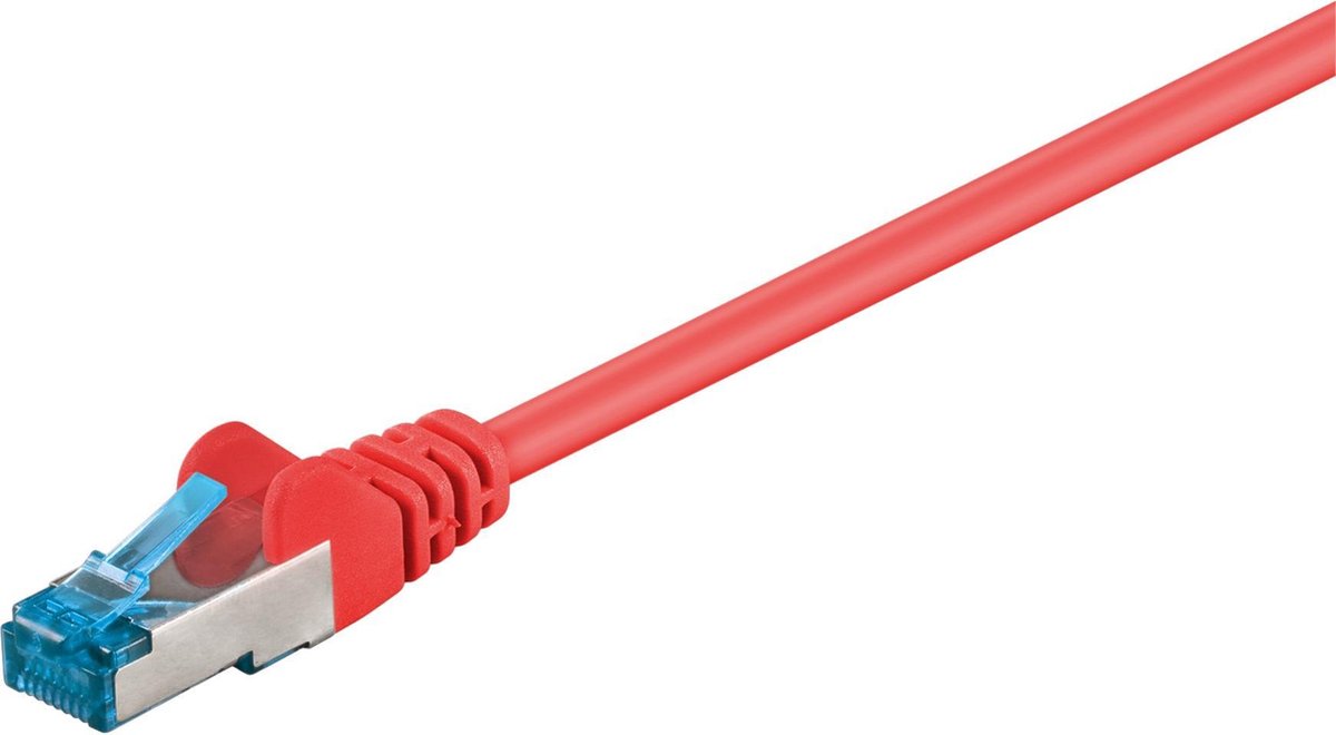 Goobay - S/FTP netwerkkabel CAT6a - Rood - 0