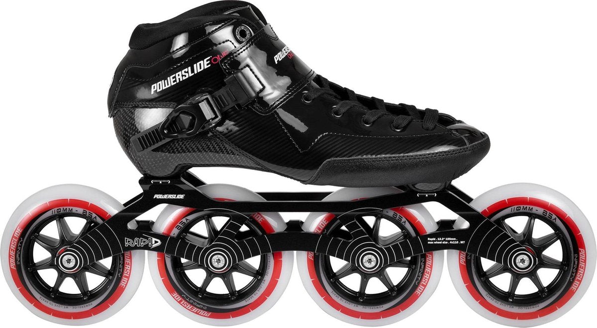 Powerslide Inlineskates - Maat 41 - Unisex - zwart/rood/wit