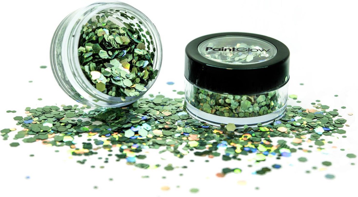 PaintGlow Chunky Glitter shakers Green Envy