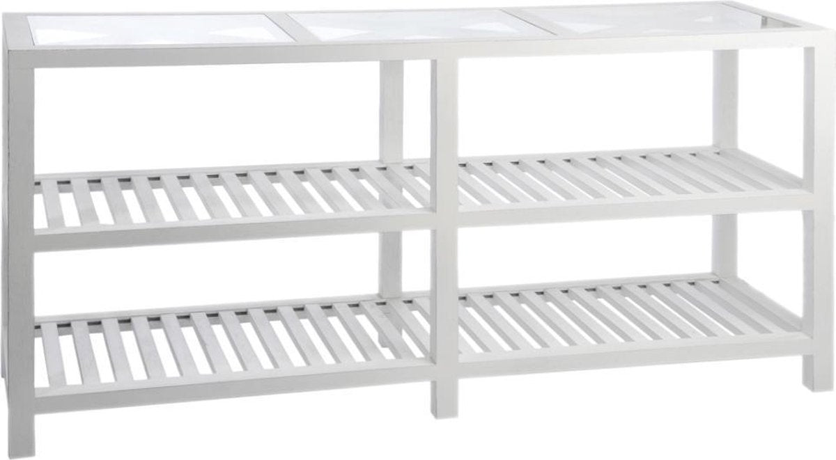 J-Line Console Rh 2Sch Kruis Ht/Gl Wit