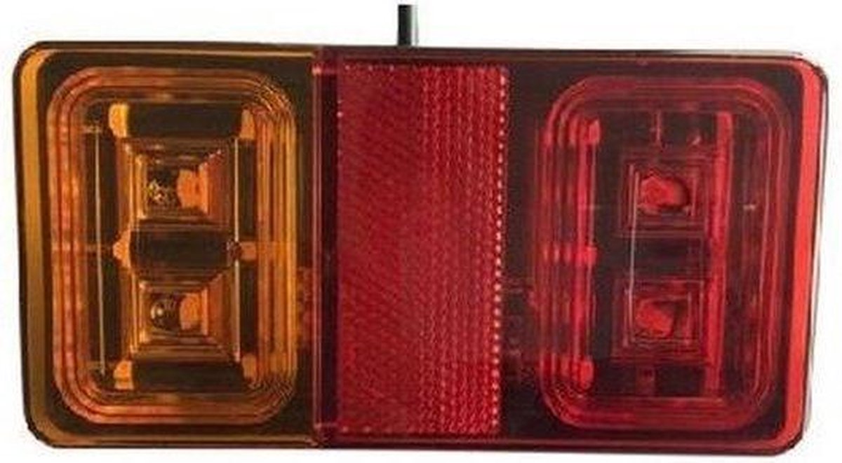Kamar achterlicht 16 leds rechthoekig 145 x 75 x 25 mm 12V en 24V rechts en links bruikbaar