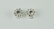 Curly's bol rozet met 9 mini strass points