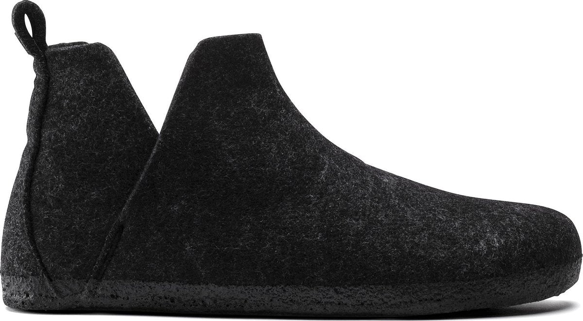 Birkenstock Andermatt regular Filz Shearling Cozy Home Heren Pantoffels - Anthraciet - Maat 41