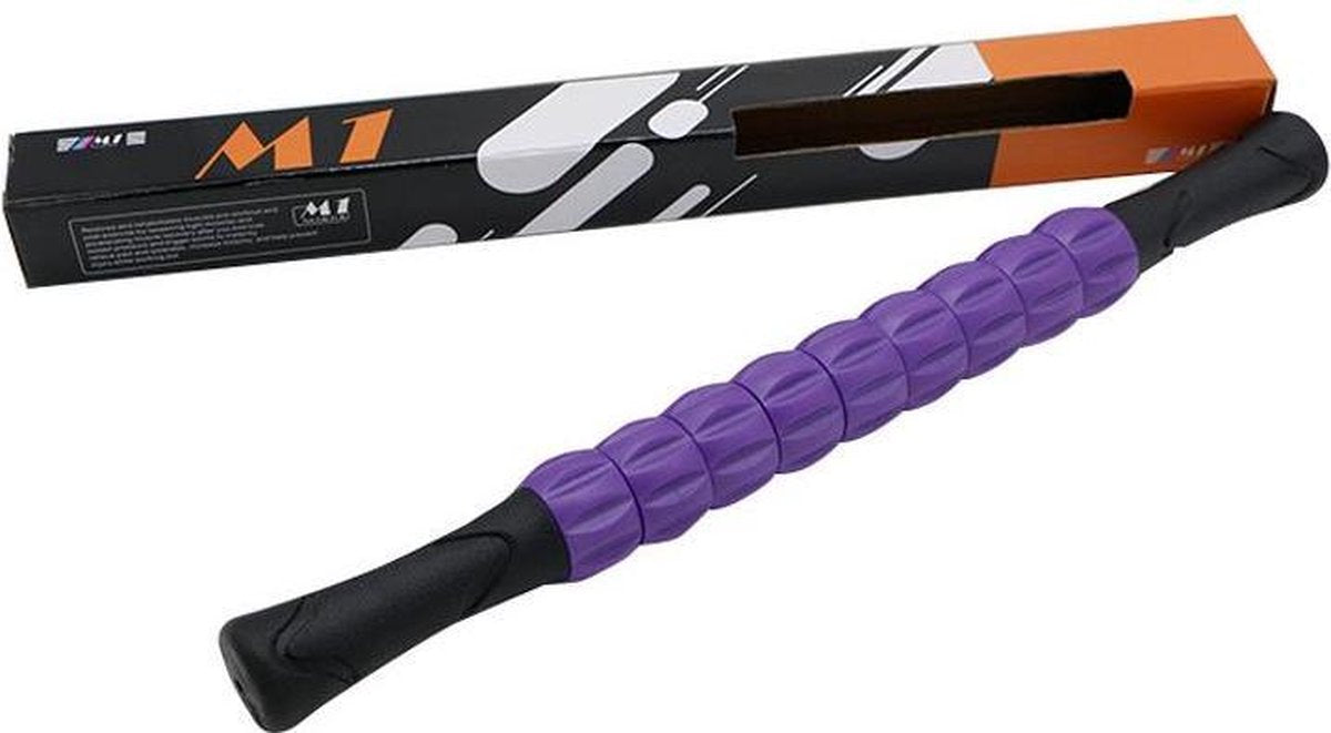 Massage stick Doodadeals – Massage roller – Triggerpoints – Paars 45 cm