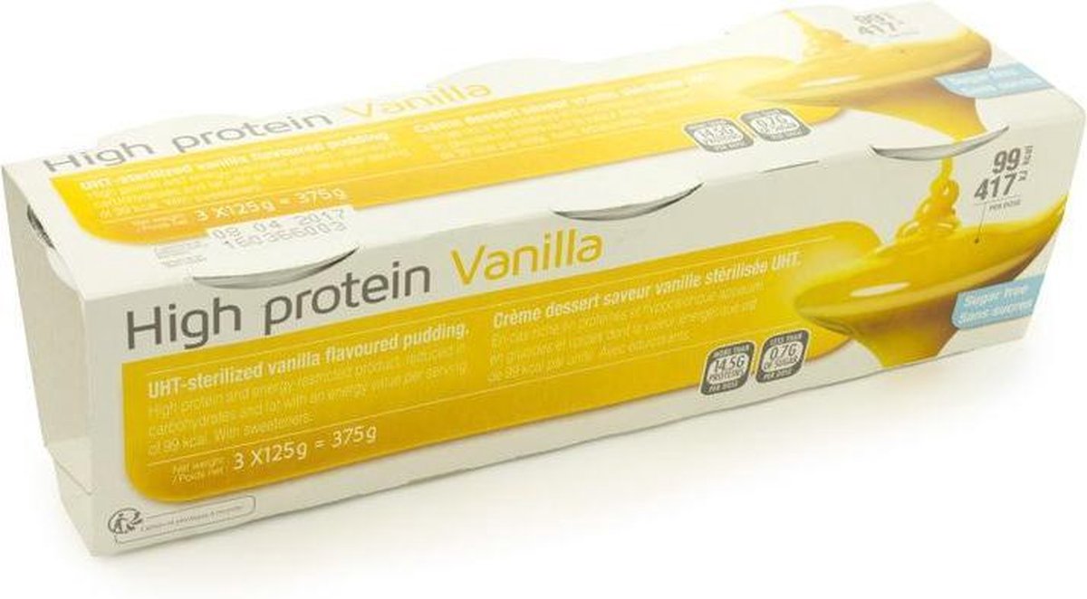 Protein pudding vanille 3 x 125g