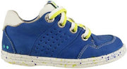 Bunnies JR 218223-123 Jongens Lage Sneakers - Blauw - Nubuck - Veters