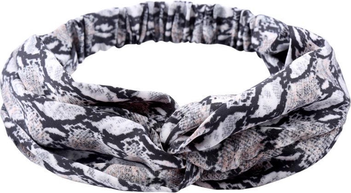 Haarband met dierenprint en twist bovenop. De trend van 2018. - slang