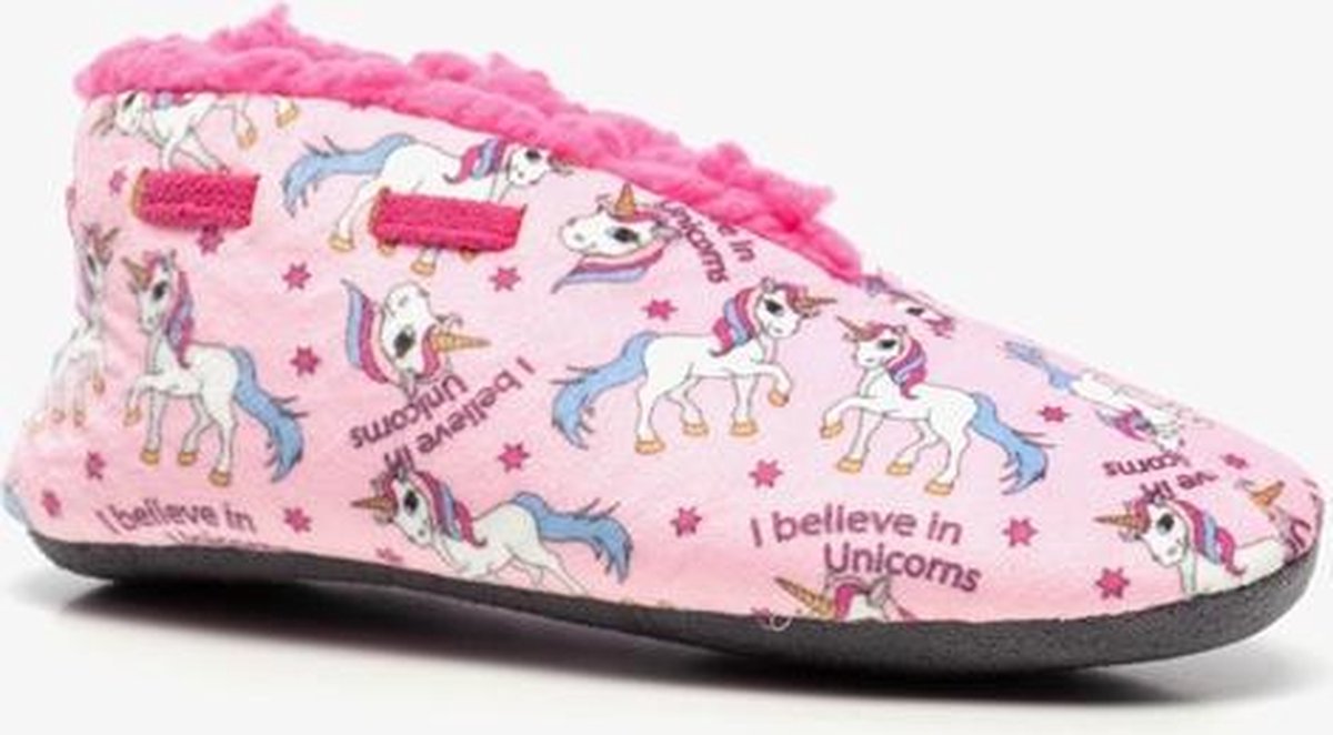 Thu!s kinder sloffen unicorn - Roze - Maat 34