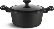 Edënbërg Black Line - Luxe Aluminium Kookpan met Deksel - Ø 24 cm