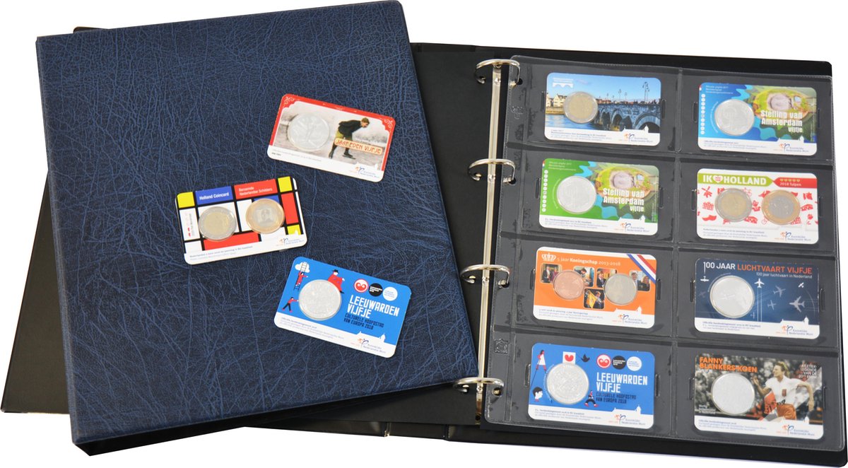 Hartberger Coincard album - geschikt voor coincards - visitekaartjes - plaatjes - kaartjes - beginset - verzamelmap - insteekalbum