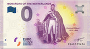 0 Euro Biljet 2020 - Vorsten van Nederland - Koning Willem I