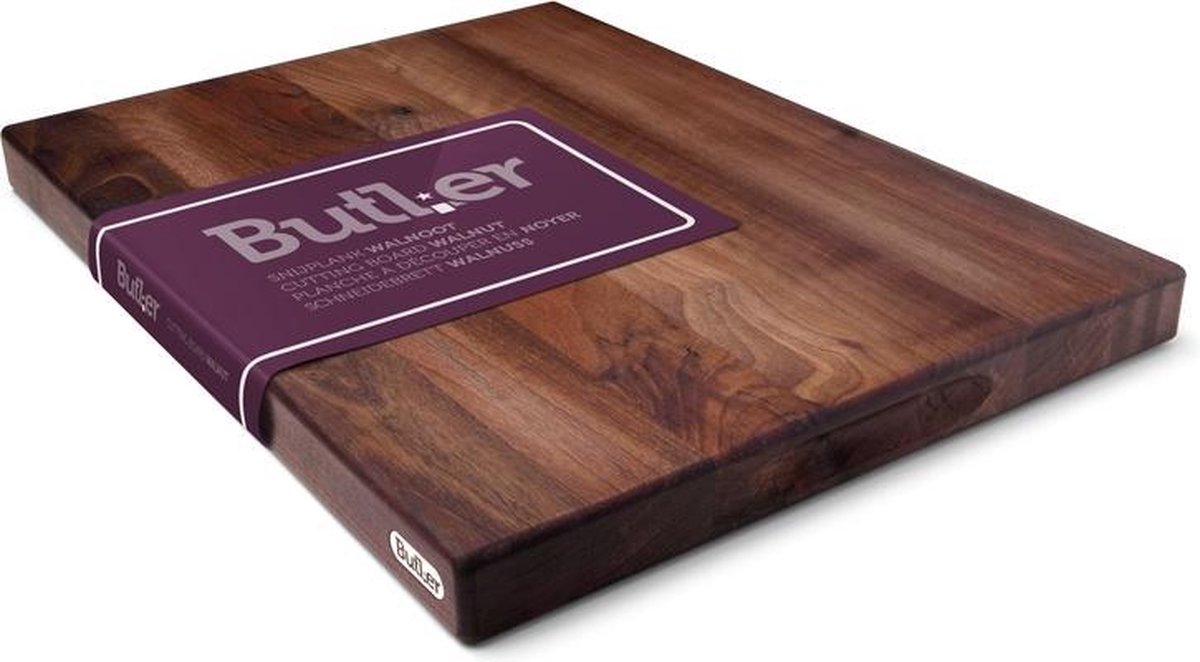 Butler Snijplank - Walnoot - 310x275x30mm