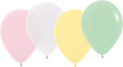Tib Ballonnen 30 Cm Latex Roze/wit/geel/groen 18 Stuks
