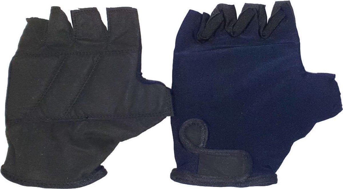Hzb Fietshandschoenen Solid Comfort Lycra Donkerblauw Maat Xl