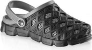 Clogs heren waterschoenen zwart/grijs 42