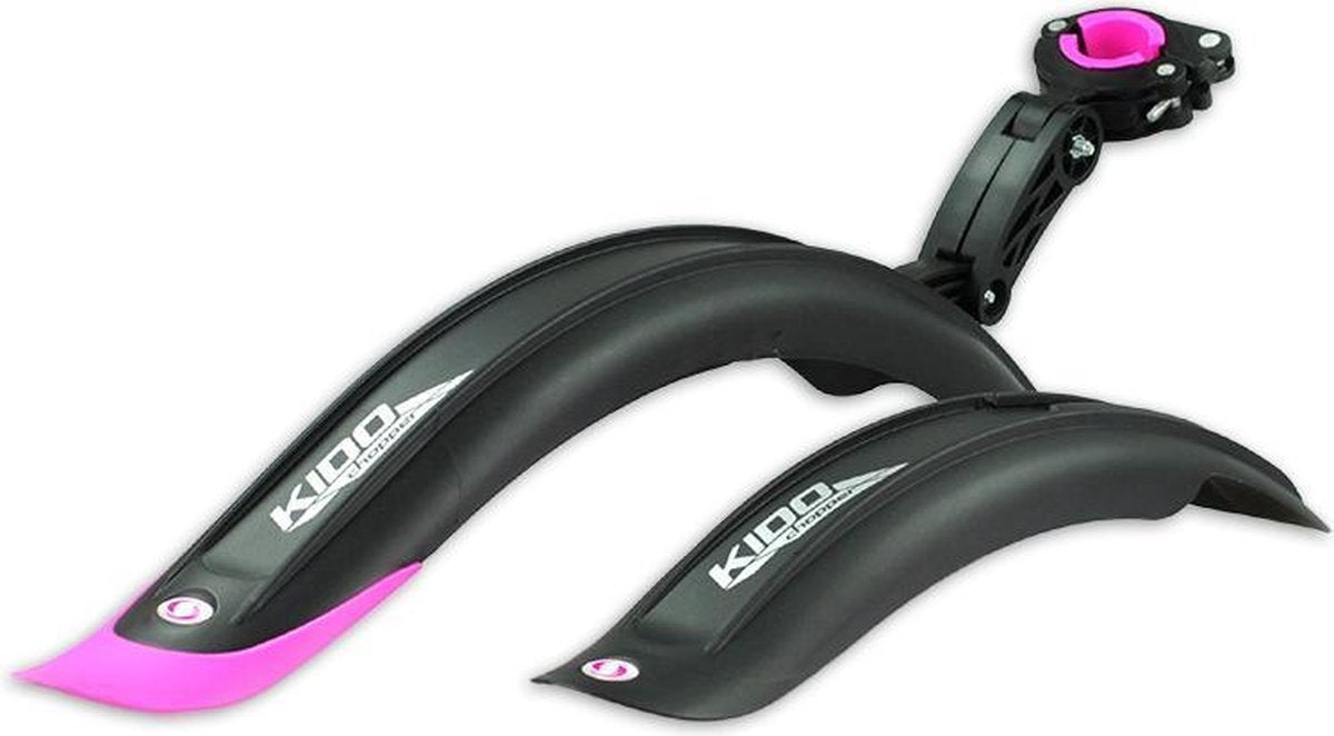 Simpla Spatbordenset Kido Pro 20 Inch Zwart/roze