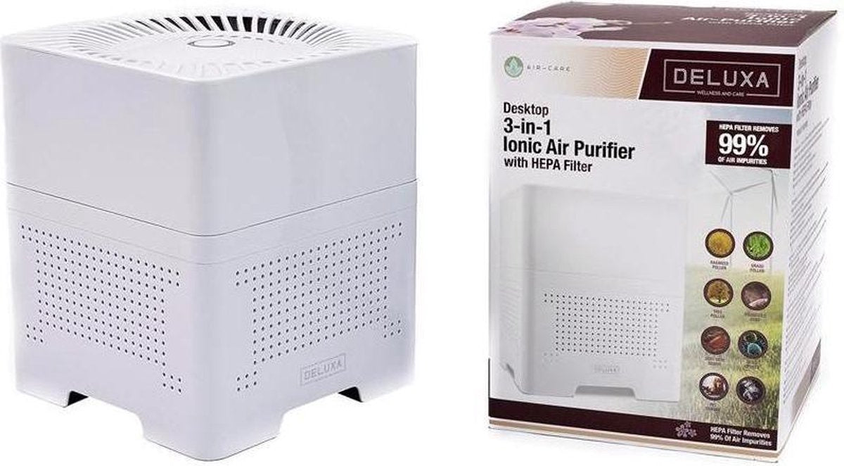 Ionische luchtreiniger met HEPA filter